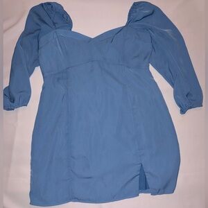 Abercrombie & Fitch Light Blue Long Sleeve Dress